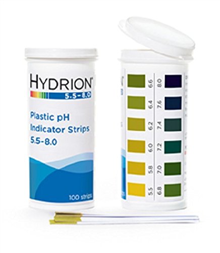 9700 Plastic pH Indicator Strips, 5.5 to 8.0, flip top Vial Packaging