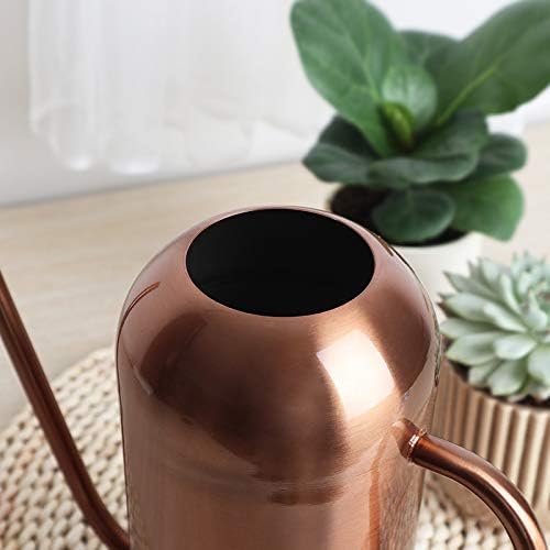 Watering Can, Stainless Steel Watering Pot for Outdoor and Indoor House Plants 40oz/1.3L, Bronze