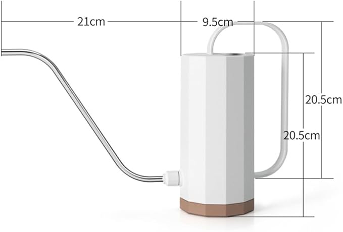 Hemoton Long Spout Watering can 9.64In Lightweight Plastic Indoor Watering Pitcher for Plants Succulents Garden Care
