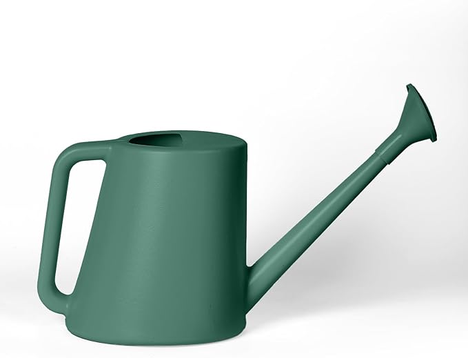 ZXJ Plant Watering Can - for Indoor and Outdoor Home Garden Plants - with Long Spout - Blackish Green - 1/2 Gallon