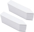 Quluxe 200 Pcs 4" Plastic Nursery Plant Labels Stakes Name Tags White Planting Sticks for Outdoor Garden