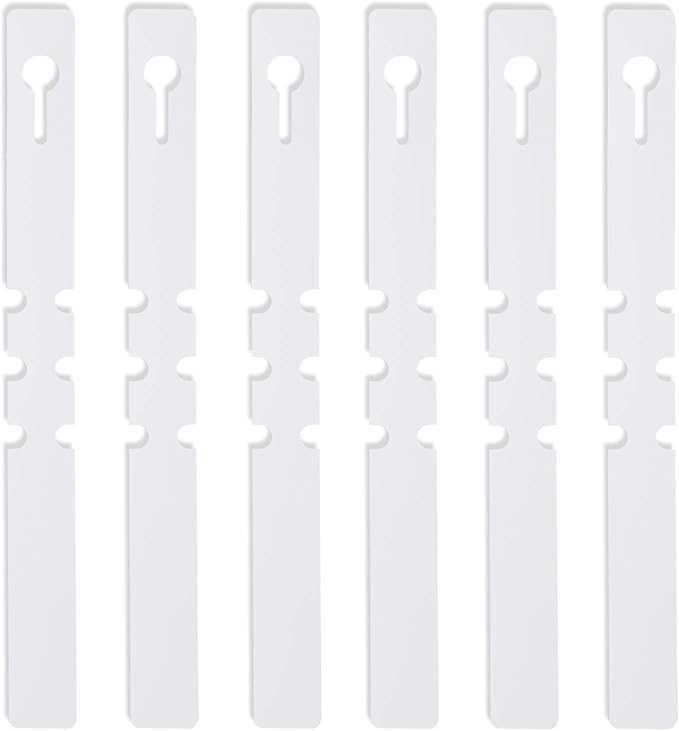 KINJOEK 1200 PCS White Plant Labels Tags, Plastic Adjustable Wrap Around Waterproof Hanging Garden Tree Name Tags, 2x20cm Strip Plant Tag for Identifying Various Outdoor Nursery Plants Flowers