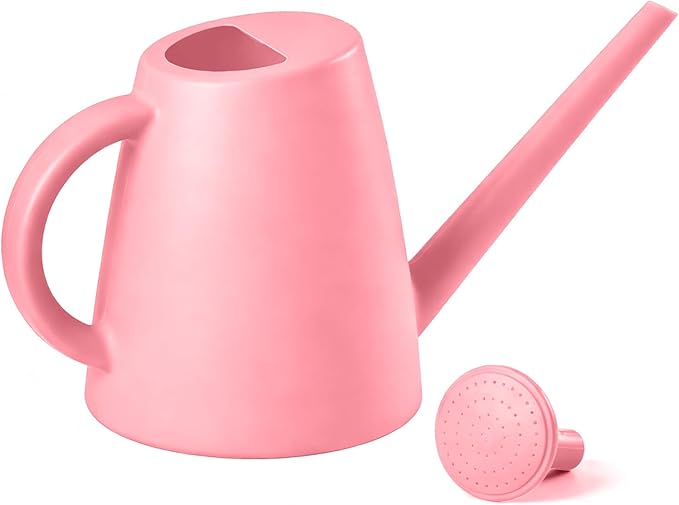 Indoor and Outdoor Watering Can - Long Spout -1/2 Gallon (64oz) - Pink