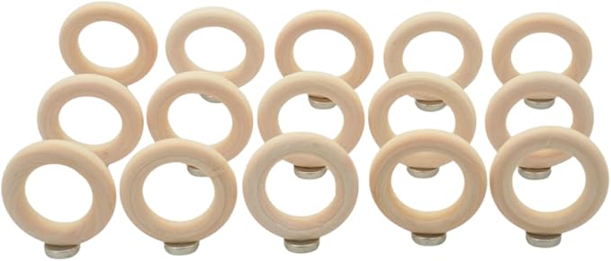 15-Pack Magnetic Air Plant Holders, Breathable Wire Tillandsia Hangers for Fridge & Metal Wall, Modern Miniature Plant Display Rings for DIY Fairy Gardens and Home Decor (1.8 Inch)