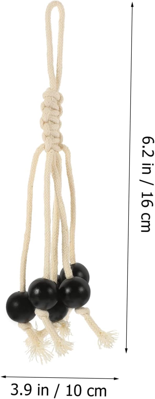 Cabilock Banana Hanging Rack Fresh Keeping Banana Stands Cotton Rope Holder Macrame Rope Storage