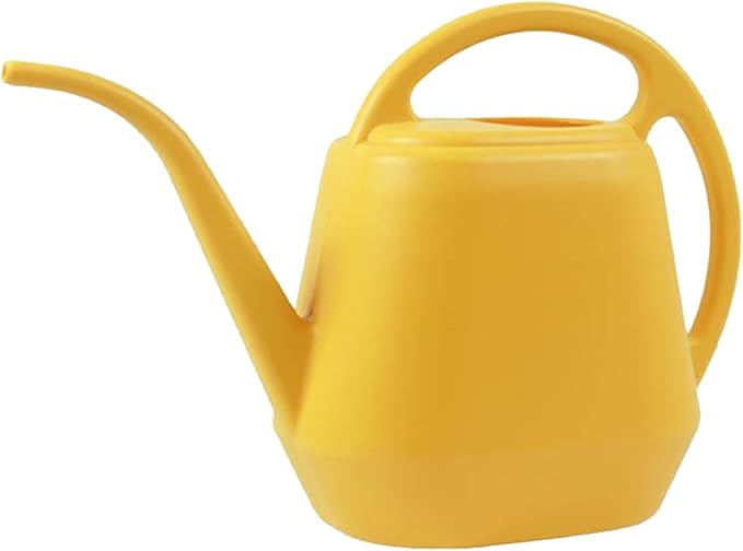 1 Gallon Indoor Watering Can with Handle, Pattern Printed Plastic Long Spout Watering Cans for House Plants Succulent Bonsai Garden Flower Gardening Gifts