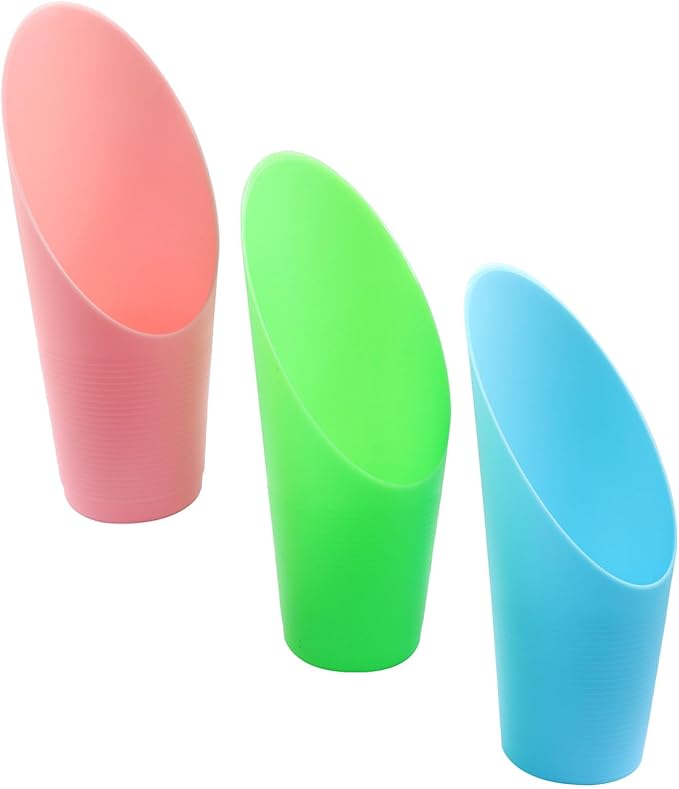 3 Pcs Bonsai Soil Scoops Plastic Garden Shovels Garden Tool, Colorful Mini Potting Scoops for Plant Succulent, Lightweight and Durable Design for Easy Gardening and Transplanting Tasks