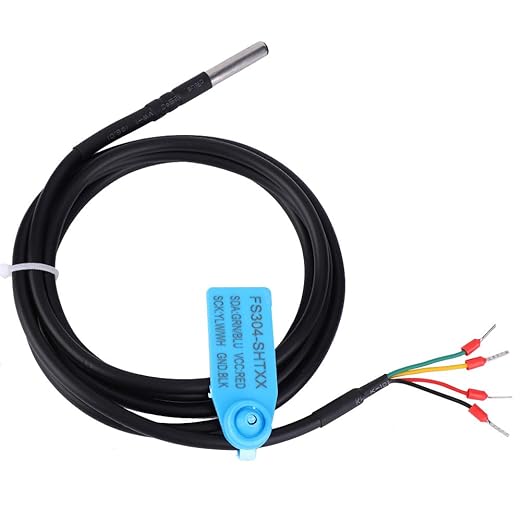 Soil Digital Temperature & Humidity Sensor Probe Stainless Steel Case Housing Low Consumption I2C Output Practice DIY(),Temperature and Humidity Sensor