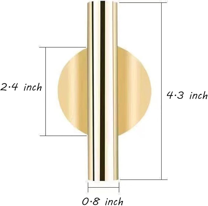 AIM & GGKK Wall Planters,4 Pcs Wall Mounted Metal Hanging Plant Holder for Indoor Small Gold Boho Flower Vase Tube for Modern Home Decor Display Art Bedroom Bathroom Living Room