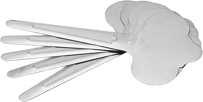 Bosmere Wren Professional 6-1/2-Inch Stainless Steel Re-Usable Plant Labels, 12-Pack