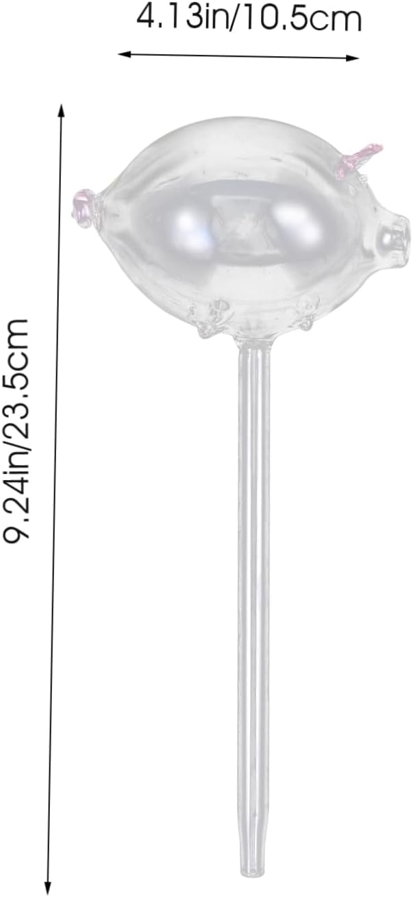 HANABASS Convenient Self-Watering Globe Automatic Cartoon Pig Plant Watering Device for Use Height Hands for Houseplants and Patio Plants