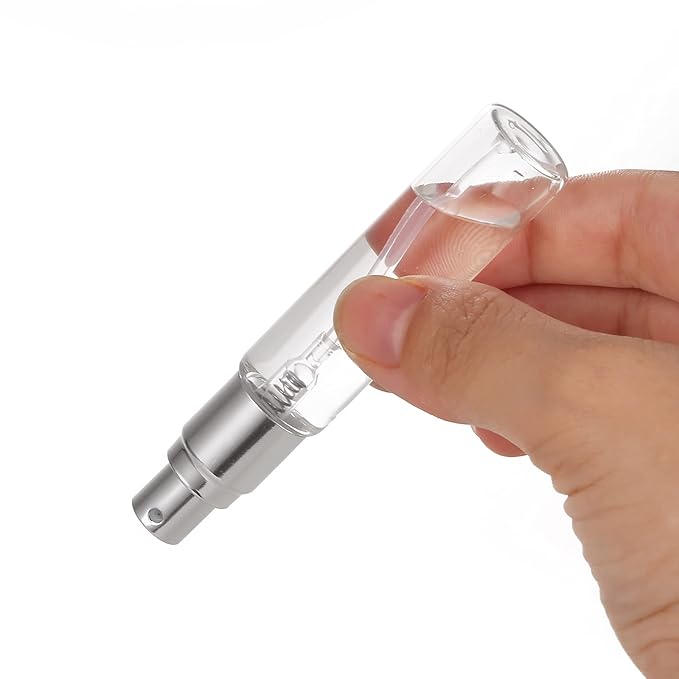 20 Pack Set 10ML Protable Refill Bulk Atomizer Spray Travel Perfume Bottle Hydrating Empty Bottle (Gold Caps)