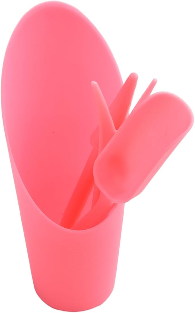 Garden Tool Set with Transplanter Scoop Bucket Shovel and Hole Punch for Succulent and Greenhouse Planting Four Piece Plastic Kit for Transplanting and Potting Tasks(Pink)