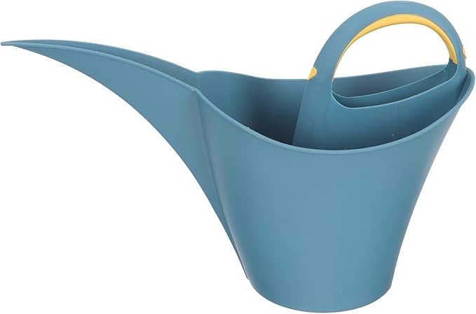 INOOMP Long Spout Watering Can with Handle 2l Plastic Watering Pot for Indoor and Outdoor Plants Gardening Tool Navy Blue
