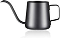 12 oz / 350 ml Small Watering Can Indoor Plants, Stainless Steel Plant Watering Can with Long Spout (Black) (12oz)