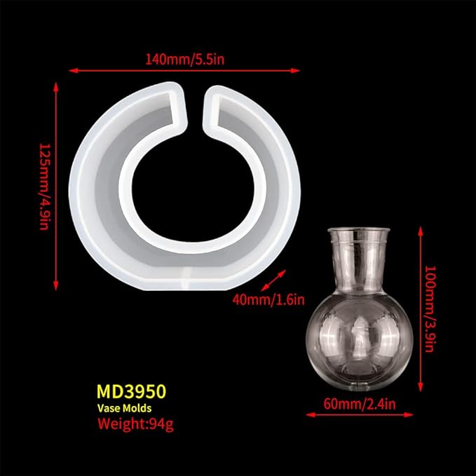 Vase Frame Resin Mold,Oval Shape Flower Plant Hydroponic Concrete Cement Mould for Propagation Station,with Calabash Shaped Plastic Bottle,Centerpieces,Weddings,Housewarming,Kitchen&Home