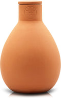 The Olla Company Classic Olla Watering Pot with Lid - Terracotta Self Watering Irrigation up to 2 ft in Diameter for Gardens, Raised Beds, and Pots - Vacation Friendly - Small