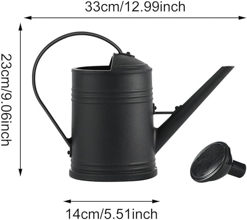0.5 Gallon Watering Can Outdoor,Plastic Long Spout Watering Can with Detachable Sprinkler Head and Handles,Small Watering Can for Indoor Plants House Office Garden Flower Succulent Bonsai