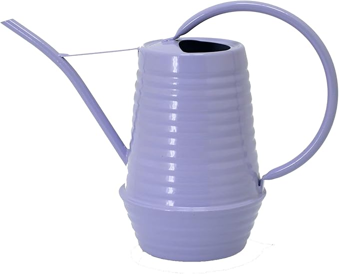 Small Watering Can, 0.3 Gallon/34oz., Violet Purple, Galvanized, Indoor Water Can, Metal Watering Can with Long Spout, Plant Water Can for Indoor Plants
