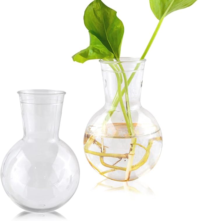 6PCs Transparent Vase for Hydroponic Silicone Epoxy Resin Mold,Clear Plastic Bottle for Propagation Station,Home Desktop Decoration