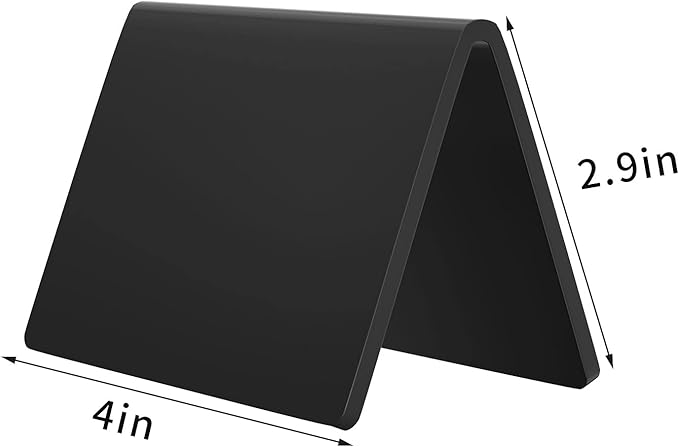 20 Pack Acrylic Mini Chalkboard Sign, AITEE Black Mini Tabletop Chalkboard Signs, Small Tent Chalkboards Blackboard for Weddings, Birthday Parties, Message Board Signs, Buffet, Bakery and Retail Label