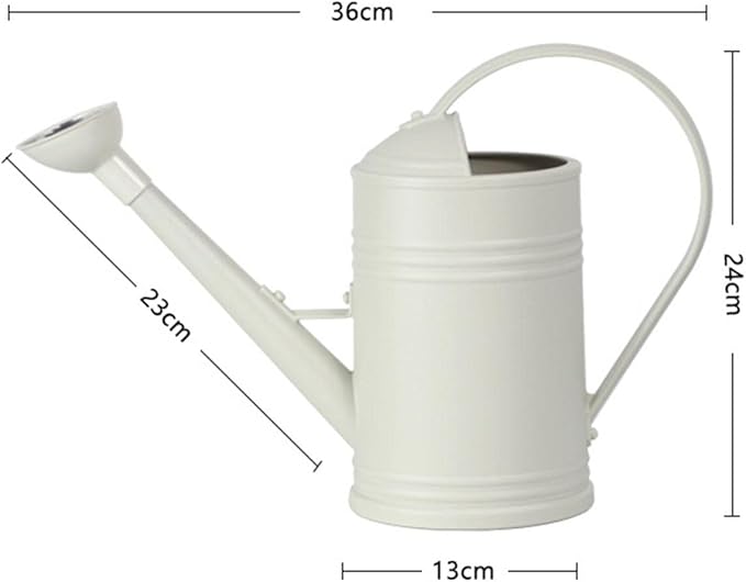 Baoblaze Watering Can Indoor Plants with Detachable Sprinkle Head 1.8L Lightweight er Watering Can Long Spout Watering Can for Plants Bonsai, White
