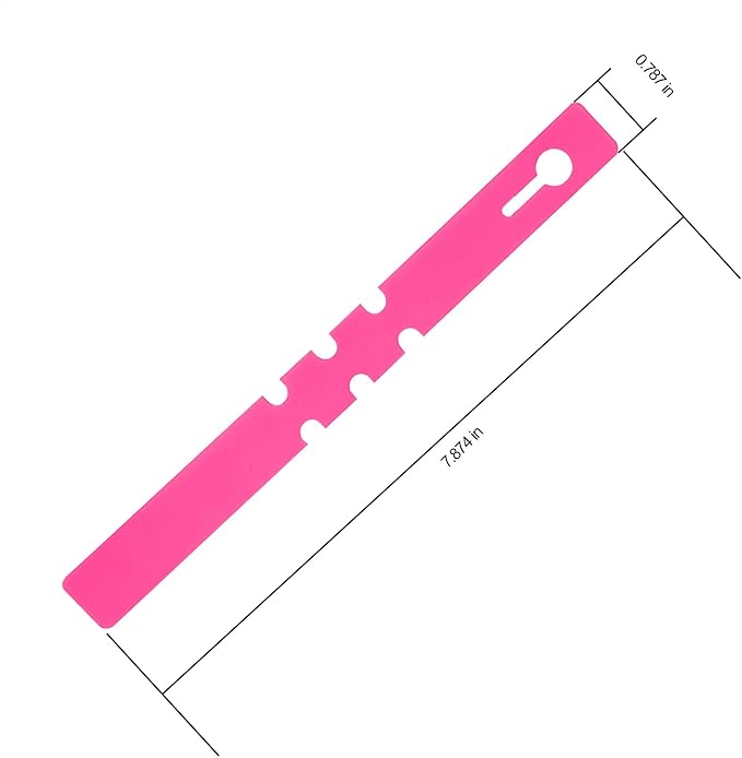 KINJOEK 1200 PCS Pink Plant Labels Tags, Adjustable Wrap Around Waterproof Hanging Garden Tree Tags Plant Loop Tag for Identifying Various Outdoor Nursery Plants Flowers, 2x20cm