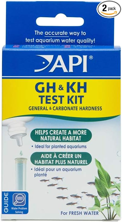 API GH & KH TEST KIT Freshwater Aquarium Water Test Kit, 2.5 oz.