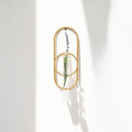 Sephra 10.25" Oval Wall Hanging Planter - Indoor Plant Propagation Station and Flower Vase - Modern Gold Finish for Living Room or Home Office Decor - by Cheungs