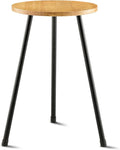 KINNARY Tall Plant Stand, Mid Century Wood Indoor Plant Stand Plant Table for Flower Pots, Metal Plant Holder, Modern Home Decor Small Round Side End Table (11.8"x20")