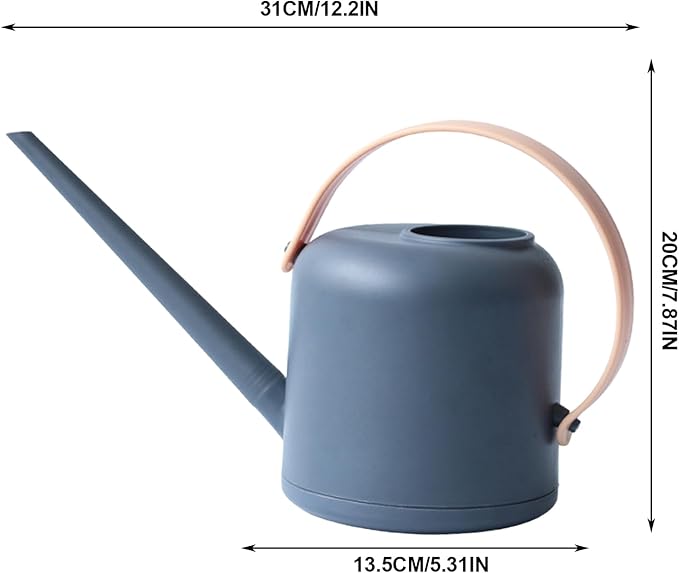 Long-Spout Watering Can, Indoor Plant Waterer, 1.7L Capacity Can with Durable Build, Gardening Tool Material, Watering Device with Detachable Handle, Plant Waterer for Succulents and Flowers