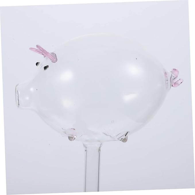 HANABASS Convenient Self-Watering Globe Automatic Cartoon Pig Plant Watering Device for Use Height Hands for Houseplants and Patio Plants