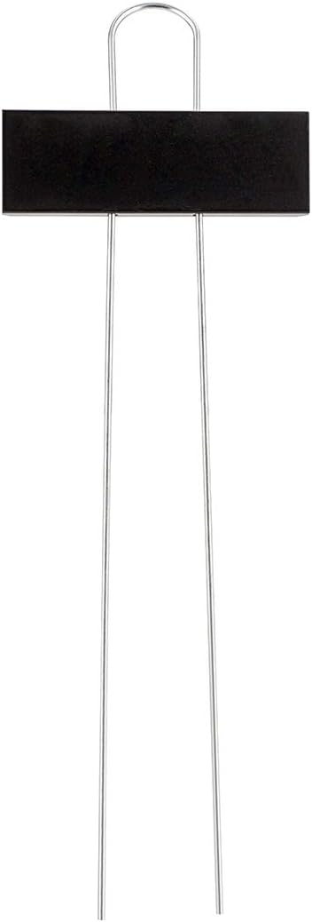 Pack of 25pcs Metal Plant Labels Garden Markers Reusable Nursery Stakes Tags Name Plate for Greenhouse Flower, Herbs, Vegetables, Seedlings, Shrubs (10.6x3.5x1.2inch, Black Iron)