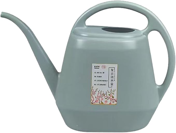 1 Gallon Long Spout Plastic Watering Can with Handle Lightweight Large Watering Can for Garden Flower House Office Indoor Plants Succulent Bonsai