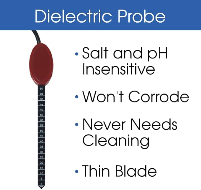 Professional Grade Digital Soil Moisture Meter with Dielectric Probe, Highly Accurate, Probe Will Never Corode, Graphical Backlit Display, Rugged Easy Grip Hand Held Case