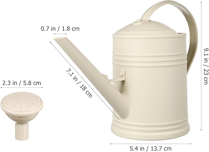 Sosoport 2L Plastic Long Spout Watering Can for Indoor and Outdoor Plants