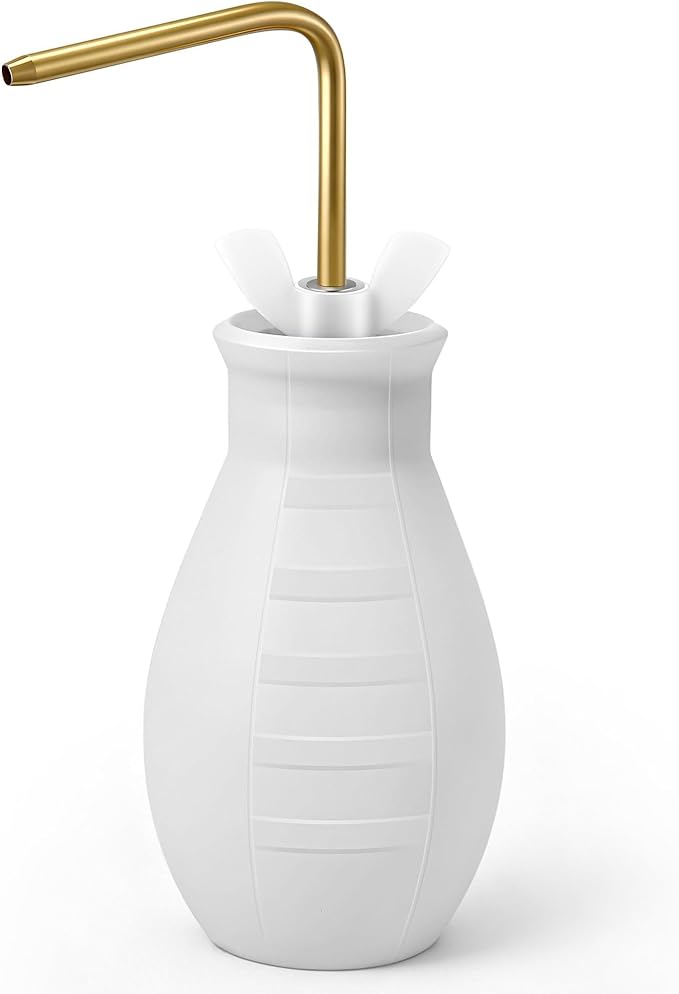 Squeeze Bottle for Hanging Plants, 19" Long Spout Plant Watering Bottle, Easy Squeeze Indoor/Outdoor Watering Can Alternative, Precise Sprinkling for Hanging Baskets, Houseplants (8 oz)