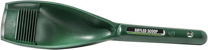 ASR Outdoor Gold Rush Gold Prospecting Scoop Riffle Beveled Edge 12.5 Inch Green