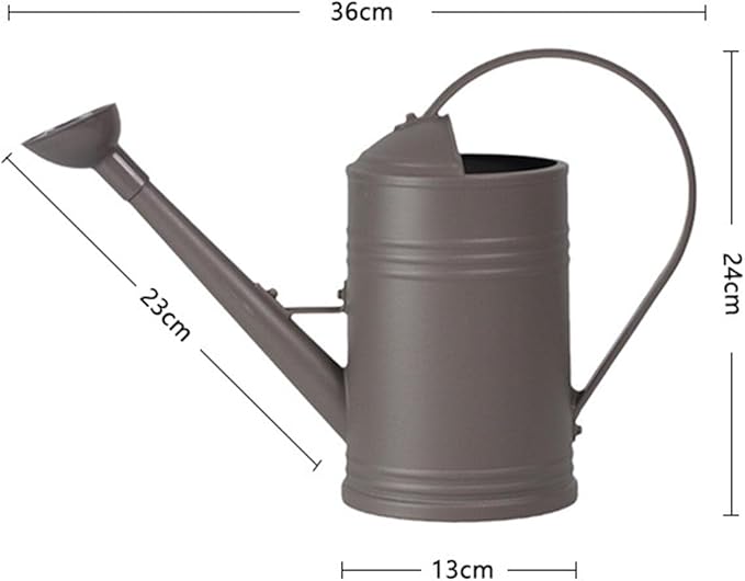 Baoblaze Watering Can Indoor Plants with Detachable Sprinkle Head 1.8L Lightweight er Watering Can Long Spout Watering Can for Plants Bonsai, Brown
