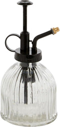 Carlise Plant Mister Spray Bottle| Glass Plant Mister for Indoor Plants l Indoor Plant Mister Decorative (3"x 3"x 6", Black) (70541)