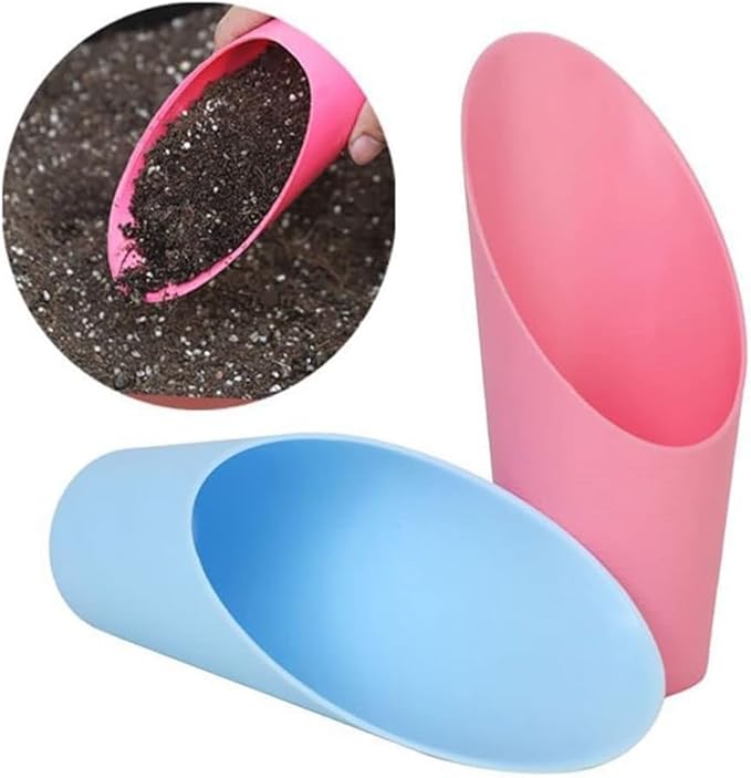 Black Bonsai Soil Scoops- Potting Scoopers Bucket Shovel- Potting Scoopers Bucket Soil Scoop ShovelPlastic Garden Soil Scoops -Bonsai, Potting, Cultivation, Weeding,Planting