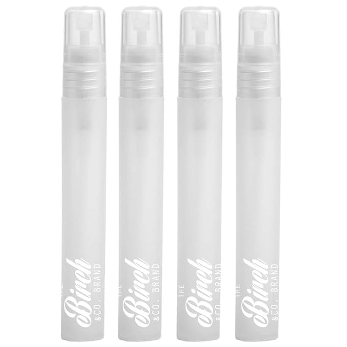 Birch Mini Portable Mist Empty Spray Mister for Craft 10ml (white 4 pk),4 Count (Pack of 1)