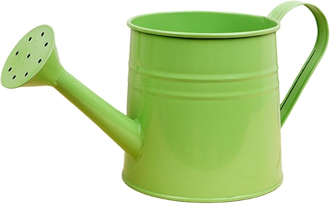 1.6L Watering Can for Indoor Outdoor Plants, Modern Small Watering Cans, Metal Flower Watering Can, Long Spout Watering Can-Colorful Plant Waterer for Indoor Bonsai Plants Garden Flowers (Green)
