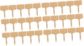 Kisangel 40pcs Thicken Bamboo Plant Labels Square Style Mini Decors for Seedling Boxes Easy to Use Garden Markers for Herbs Flowers and Vegetables