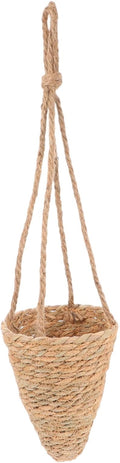 Rattan Hanging Plant Basket Wicker Planter Seagrass Flower Pot Woven Hanging Basket Balcony Plant Pot Outdoor Dec