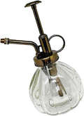 Vintage Glass Watering Spray Bottle Plant Mister - Adjustable Pressure Sprayer for House Plants - Elegant European Style Watering Can - Perfect for Garden and - Clear
