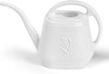 ZXJ Plant Watering Can - for Indoor and Outdoor Home Garden Plants - with Long Spout - White - 1/2 Gallon