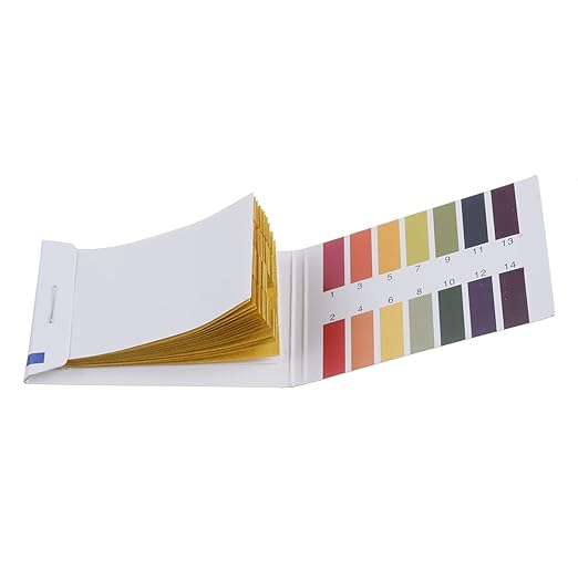 BOJACK 5 Pack 80 Strips (400 Total) pH 1-14 Test Paper for Water, Soil, Pet Food pH Monitoring - Extensive Litmus Test for Various Applications