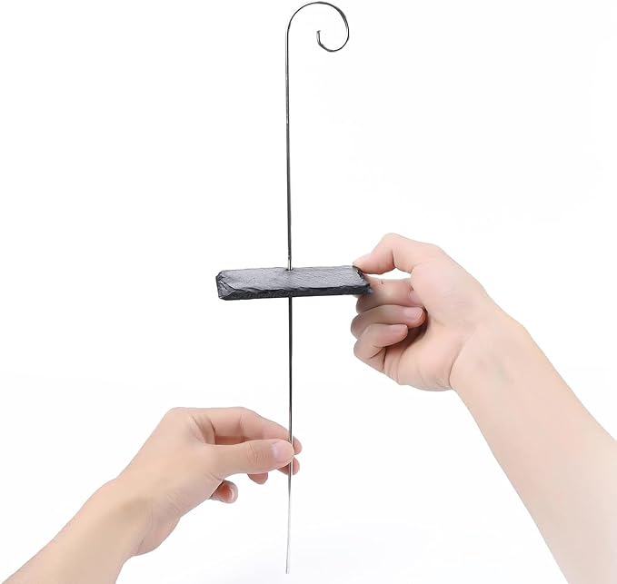 20Pcs Silver Stainless Steel Plant Label Hooks,Hanger Gardens Stake,Garden Markers Stake Plant Label Holder,Rustproof Deformed Garden Plant Sign Hooks Hanging Rods,Plant Container Accessories(20cm)