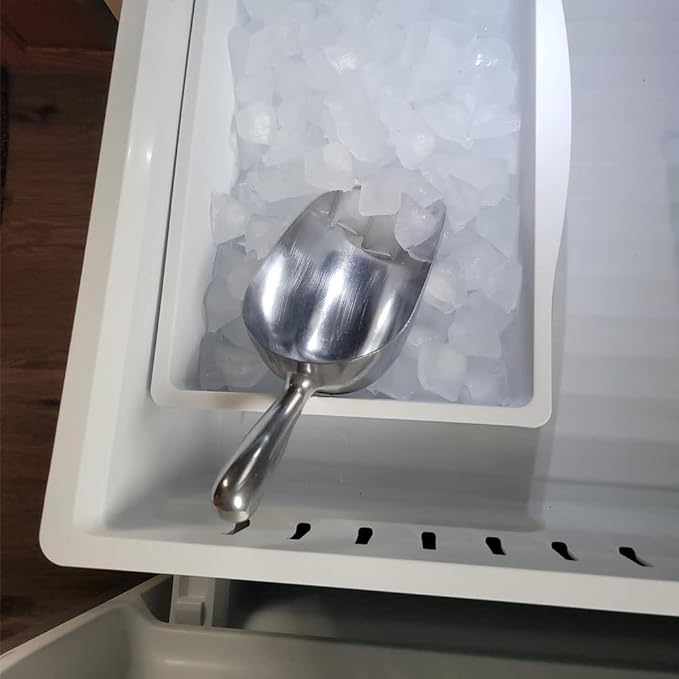 Ice Cube Scoop Cast Aluminum Shovel Scoops Multipurpose Kitchen Spoon For Ice Maker Freezer Coffee Bean Food 24 oz 1（1）